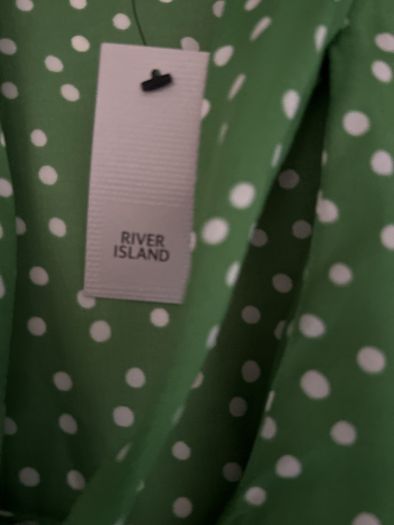 Green Blouse River Island BNWT