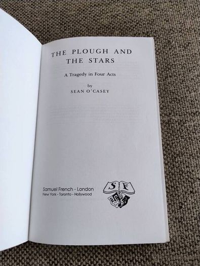 The Plough and the Stars by Sean O Casey in very good condition with some underlining on three lines FREE STANDARD POSTAGE INCLUDED