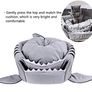 Shark-Shaped House Pet Bed for One Cushion and One Warm Kennels, Cat Bed Small Cat and Dog Cave Comfort Bed, Removable Pet Bed (FREE POSTAGE) Image 4