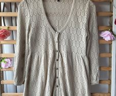 cardigan size 12 topshop lace stitch empire line cardigan