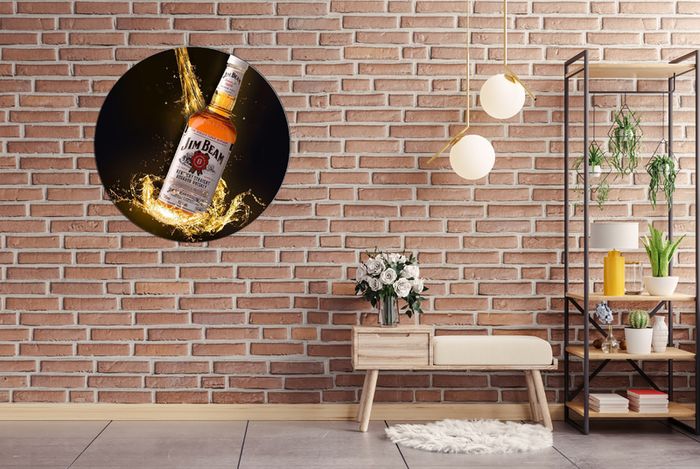 Round Whiskey picture for wall decor mens cave decoration bar picture whiskey picture whiskey sign