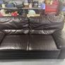 Brown Leather Sofa 3 seater Image 2
