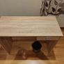 Small wooden table with drawer Image 2