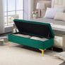 Storage bench, load capacity up to 120 kg, 120 x 44 x 44.5 cm, Green Image 2