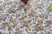 Round " Roses "Tablecloths.140cm. 100% cotton.Shabby chic vintage style.