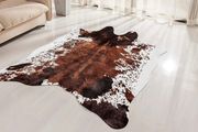 Faux Cowhide Rug Large (4.6ft x 6.6ft) - Cow Print Area Rug with No-Slip Backing (FREE POSTAGE)