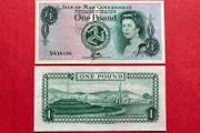 Isle. Of Man. 1 Pound  1983 . Pick 38a. First Polymer. Scarce.