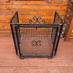 Stove guard & log holder