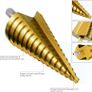 3PCS HSS Step Bits Set High Speed Steel Step Drill Bits Set - (4-12mm, 4-20mm and 4-32 mm) Cone Drill Bits Hole Cutter for Wood Stainless Steel Sheet Metal (FREE POSTAGE) Image 6
