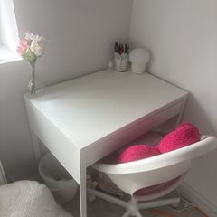 desk and chair