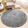 FREE SHIPPING Round Rugs for Bedrooms Fluffy Living Room Circle Area Rug Soft Shaggy Carpet for Kids Room Floor Mat (Grey, 80cm) Image 2