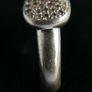 Vintage Genuine Fossil Sterling Silver 925 hallmarked Pave Round Ring size P - 3,3g Image 6