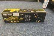 Double hook steering lock
