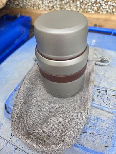 camping soup flask and spoon