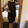 Zara Basic Brown Suedette Midi dress Image 2