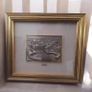 Beautiful Italian Sterling Silver 925 Piazza San Pietro Rome Framed Picture Image 3