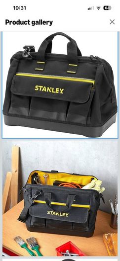 STANLEY Tool Bag with Heavy Duty Plastic Base