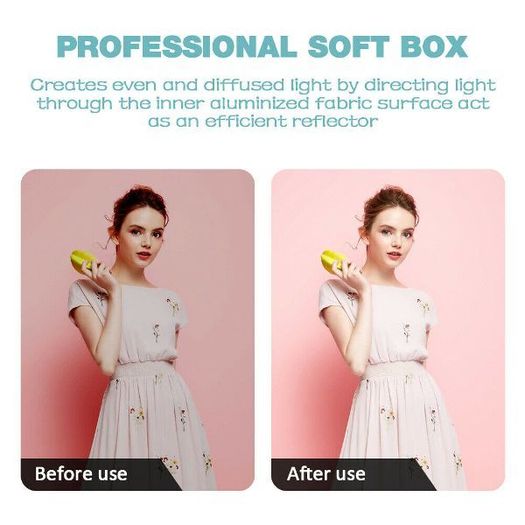 85W Dimmable LED Softbox Diffuser Stand Kit