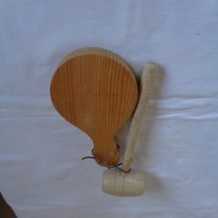Wooden Mallet & Chopping Board for Sale
