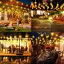 37FT Led Outdoor Garden String Lights, Waterproof Safety Voltage Festoon Lights with 15 pcs Shatterproof LED Globe Bulb Lights for Christmas Wedding Party Backyard Patio Cafe (FREE SHIPPING) Image 2