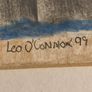 Small  framed drawing of train at station signed by Leo O'Connor 99 art work Image 6
