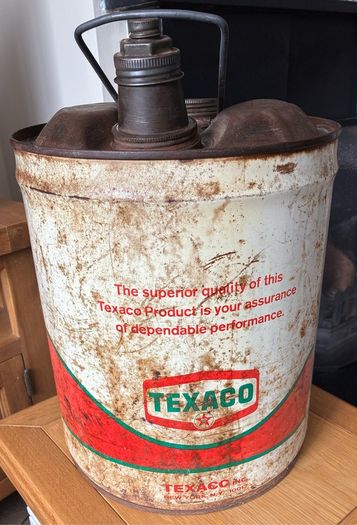Vintage Texaco 5 Gallon Can