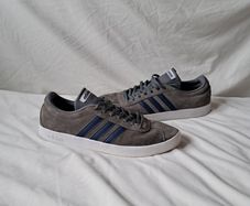 Adidas vl court grey suade size 13.5 eu 49.5 in good condition