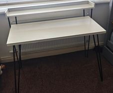 white desk