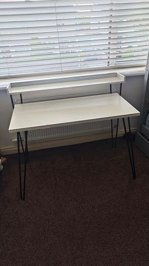 white desk