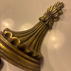 2 no Florentine Gilt Wood Wall Shelves / Sconces