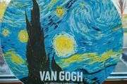 Vincent Van Gogh > "Starry Night" Translucent Studio Glass Platter