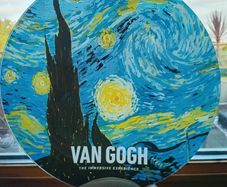 Vincent Van Gogh > "Starry Night" Translucent Studio Glass Platter