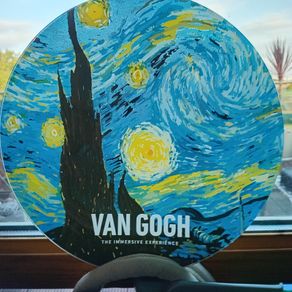 Vincent Van Gogh > "Starry Night" Translucent Studio Glass Platter