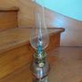 Antique French petit oil lamp copper/brass works Image 5