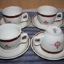 Vintage Steelite Royal Doulton Cup and Saucers Set of 4 Image 7