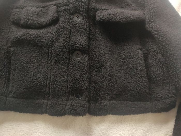 Bershka Black Teddy Fleece Jacket Size L