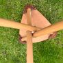 Leather Folding Stool Image 3