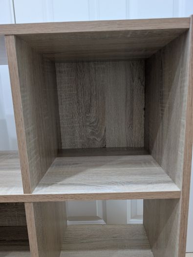 6-cube storage unit - light oak effect