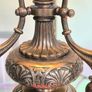 Edison & Swan Antique Rococo Brass Table Lamp Working Order Image 7
