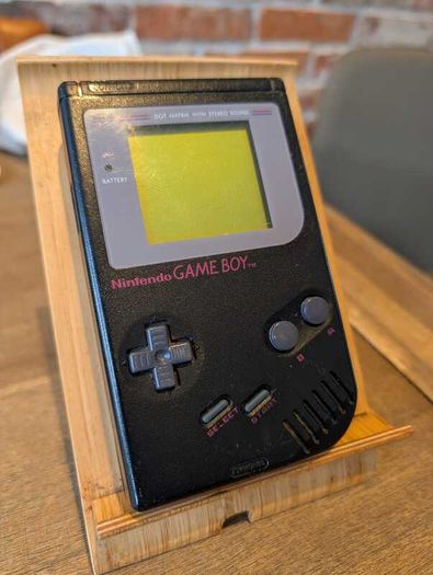 Nintendo BLACK Gameboy DMG-01 (the OG) - Optional Flash Cart - #396