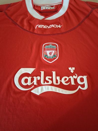 Liverpool Jersey. Official Reebok Mens Home Jersey From Season 2002 To 2004. Authentic Original From 2002. Not A Modern Day Remake.