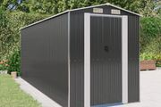 Garden Shed Anthracite 192x606x223 cm Galvanised Steel