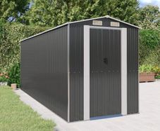 Garden Shed Anthracite 192x606x223 cm Galvanised Steel