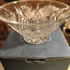 Glendale Marquis Waterford Crystal Large Footed Bowl Made In Poland 10 Inch in orignal box.