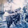 Vintage Ter Steege BV Delft-Blauw Plate Image 2