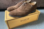 Barker England Albert Collection Castagnia Suede Hampstead Size UK8,5