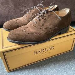 Barker England Albert Collection Castagnia Suede Hampstead Size UK8,5
