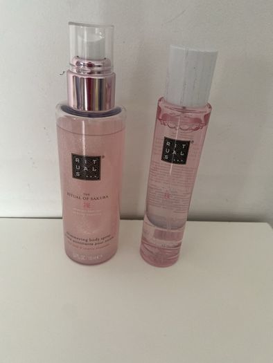 New RITUALS The Ritual of Sakura Shimmering Body Spray and Hair and Body Mist