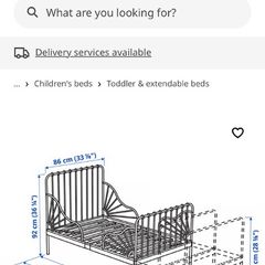 Kids IKEA extendable single bed dismantled and ready to collect