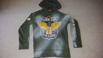 Boys Hooded Long Sleeve Tee, like new